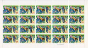 Ryukyu Islands 1970 Sc#188 MORTARDRUM DANCE Mini-Sheetlet (20) MNH