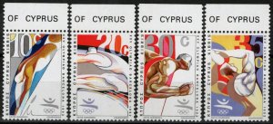 ZAYIX Cyprus 791-794 MNH Olympics Sports Long Jump Discus Swimming 090222S93