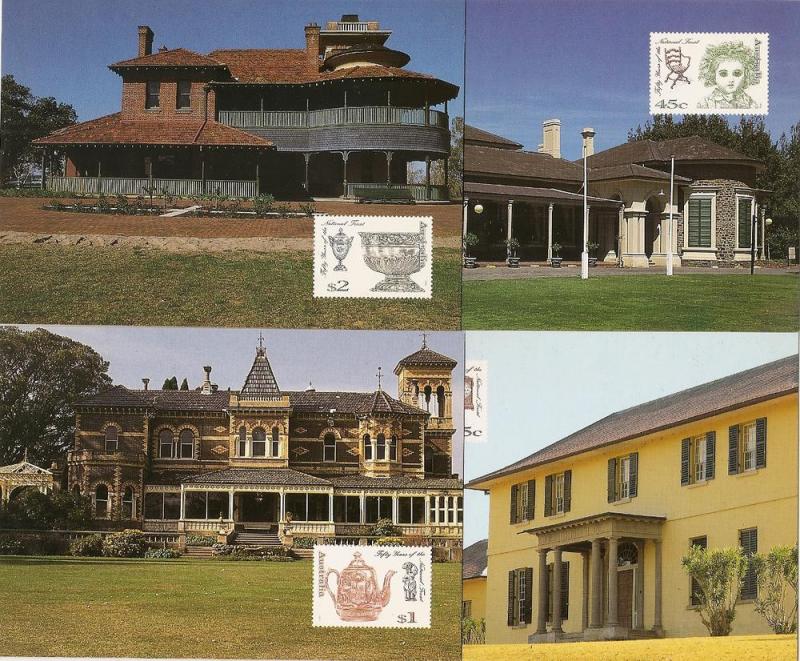 Australia 1426-8 1995 National Trust Maxi Card set