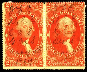 U.S. #R81c USED PAIR