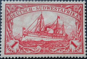 German South West Africa 1901 One Mark Michel 20 mint