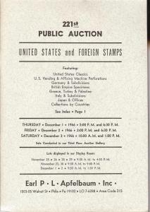 Apfelbaum: Sale # 221  -  United States and Foreign Stamp...