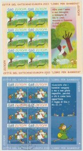 VATICAN 2010 United Europe, Children Sheets MNH / N8235