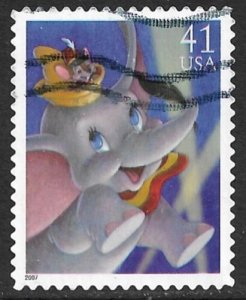 USA 2007 41c Dumbo and Timothy Mouse ART OF DISNEY MAGIC Sc 4194 VFU