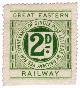 (I.B) Great Eastern Railway : Letter Stamp 2d