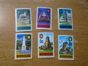 Barbados  #  328-33   MNH