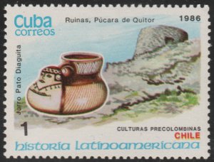 1986  Caribbean Stamps Sc 2890 Pre-Columbian Cultures Chile MNH