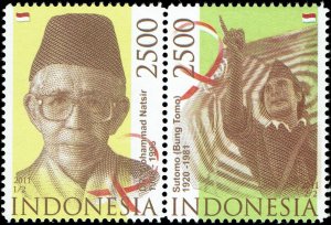 Indonesia #2291  MNH - Famous Men Natsir and Sutomo (2011)