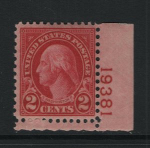 USA #634b Very Fine Mint Lightly Hinged