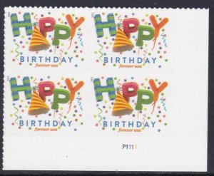 5635 Happy Birthday Plate Block MNH