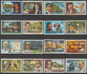 EDSROOM-17315 Christmas Island 69-84 MNH 1977 Complete Famous Visitors