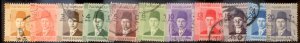 Egypt 1937 SC# 206-16 Used E186