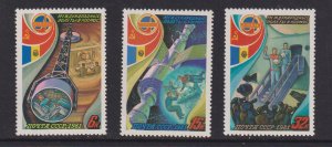 Russia  #4940-4942  MNH  1981 space program