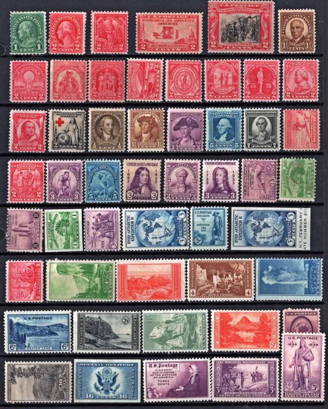 Mint Oldies Group of 51 Stamps: MH/MHR/MGD/NGAI
