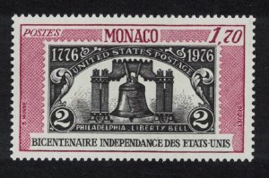 Monaco American Revolution Liberty Bell 1976 MNH SC#1021 SG#1243