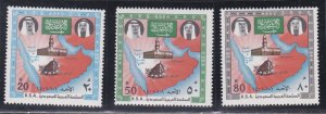 Saudi Arabia # 802-804 & 805, Heigra 1500th Anniversary. NH, 1/2 Cat.