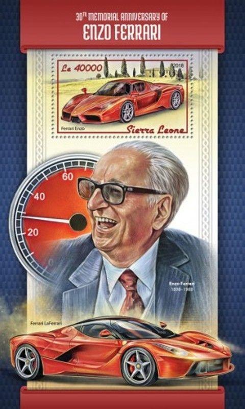 Sierra Leone - 2018 Enzo Ferrari - Stamp Souvenir Sheet - SRL18109b