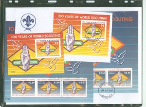 Dominica 2611-2612 Includes souvenir sheet & sheet of 3 MNH