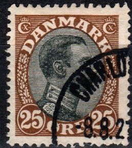 Denmark #107  F-VF Used  CV $8.75  (X1535)