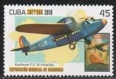 CUBA Sc# 5118 AIRPLANES planes aviation 45c  2010  MNG