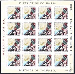 3813,  P. O. FRESH PANE of TWENTY, **XF/SUPERB**, MINT NH