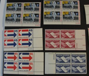 US Airmail & Special Delivery Plate Block Lot MNH - OG