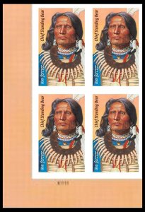 US 5794a Chief Standing Bear imperf NDC plate block LL (4 stamps) MNH 2023 5/15 