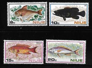 NIUE 156-159 MINT HINGED VARIOUS FISH SET