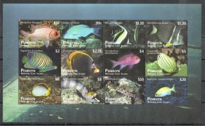 O0186 2012 Penrhyn Cook Islands Marine Life Fish 1Sh !!! Michel 110 Euro Mnh