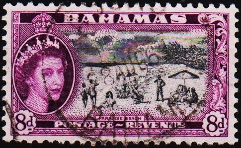 Bahamas. 1954 8d S.G.209 Fine Used