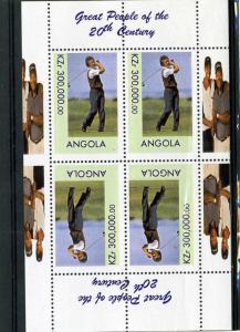 Angola 1999 GOLF Star Inverted Sheet Perforated Mint (NH)