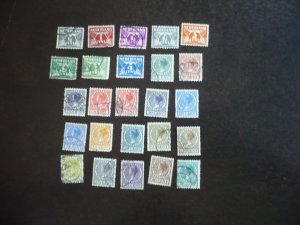 Stamps-Netherlands-Scott#164-175,177,178,180-185,187-189,191,192-Used 25 Stamps