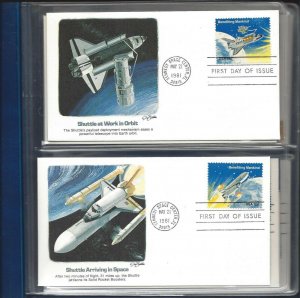 US, Space Shuttle Commemorative Collection, Original package, FDC