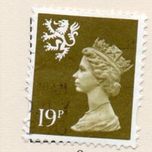 Great Britain Scotland  Sc SMH47 1993 19p olive green Machin Head  stamp used