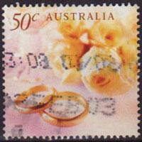 AUSTRALIA 2003 - Scott# 2116 Wedding Rings 50c Used