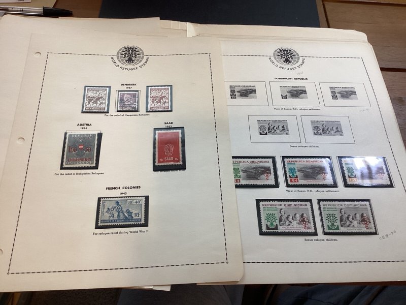 ICOLLECTZONE World Refugee Year Mostly Mint Collection!  (BCOL-009)