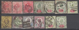 COLLECTION LOT OF #1048 GREAT BRITAIN 13 STAMPS 1902+ CLEARANCE CV+$238