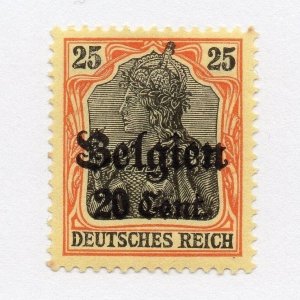 GERMANY BELGIUM OCC 1916-18 Issue Fine Mint Hinged 20c. Surcharged Optd 285846