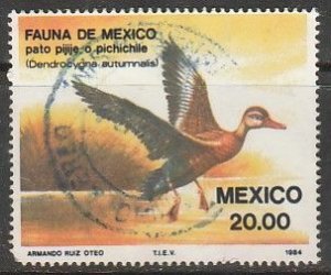 MEXICO 1347, Fauna, ducks, SINGLE USED. VF (1828)