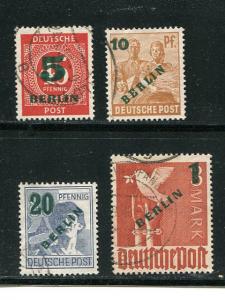 Berlin #9N64-67 Used   VF -  Lakeshore Philatelics