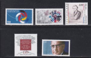 Germany # 1982-1986, Commemoratives issued in 1997, NH, 1/2 Cat.