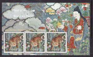 Ireland-Sc#1870a-unused NH sheet-Chinese New Year of the Tiger-Animals-Cats-2010