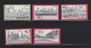 Germany 1106-1110 Set MNH Town Views