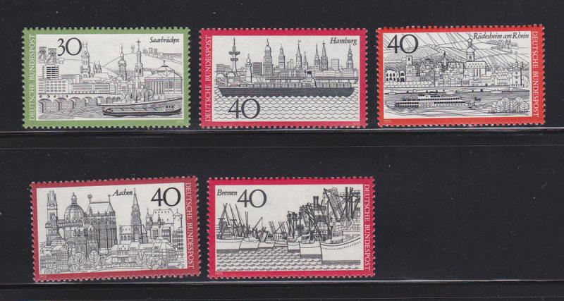 Germany 1106-1110 Set MNH Town Views