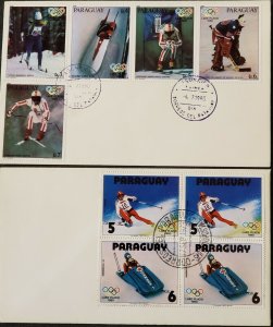 Paraguay 1979 Winter Olympic Lake Placid FDC