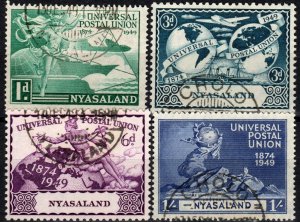 Nyasaland #87-90   F-VF Used CV $4.05 (X1373)