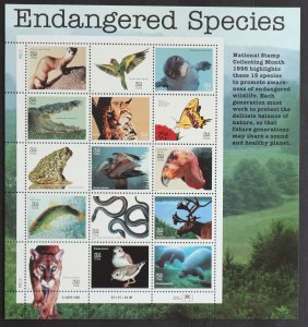 U.S. Mint Stamp Scott #3105 32c Endangered Species Sheet. Post Office Fresh!