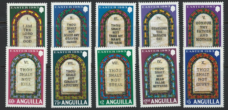 Anguilla Scott 526-536 MNH! Complete Set!