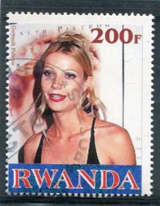 Rwanda 1999 MILLENNIUM Gwyneth Paltrow 1 value Perforated Fine Used VF