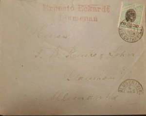 A) 1904, BRAZIL, FROM SANTA CATARINA TO GERMANY, LIBERTY STAMP